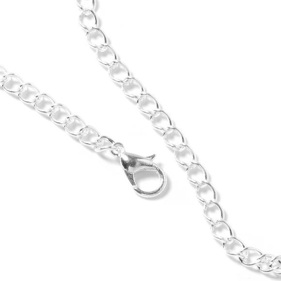 Rhinestone White Austrian Crystal Bracelet (6.00 In) attached Ring Size 6 Cuff - Picture 7 of 10